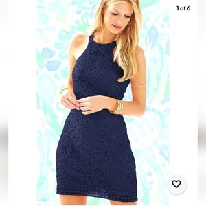 Lilly Putlizer Jaimie Crochet Knit Dress